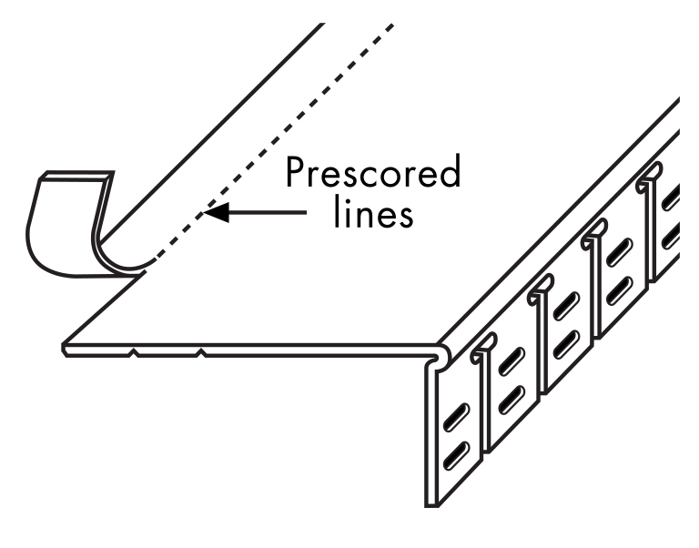 Caulk Channel Tear Away