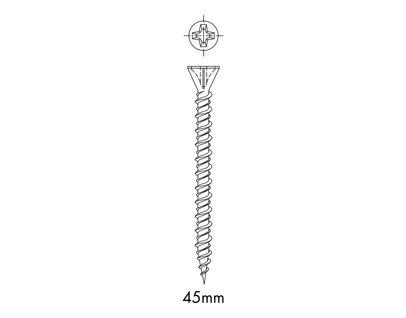 Skirting Screws 45mm