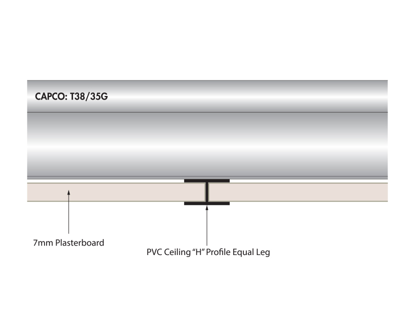 PVC H Profile Equal Leg