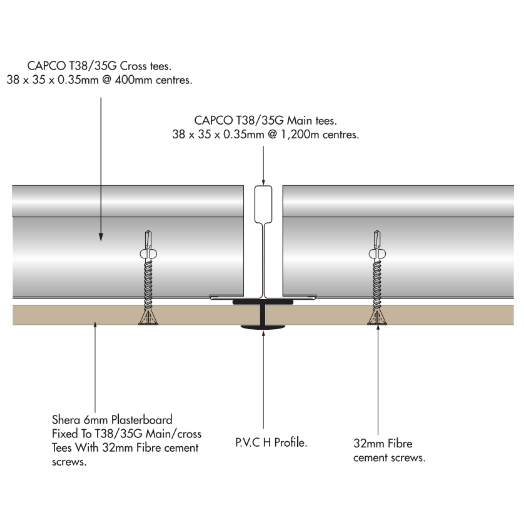 PVC H Profile Equal Leg